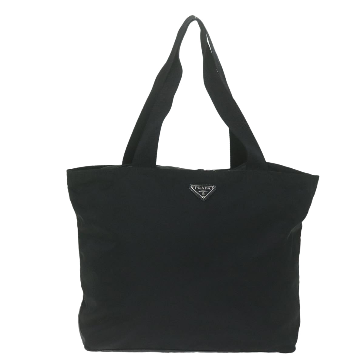 PRADA Tote Bag Nylon Black Auth 62783