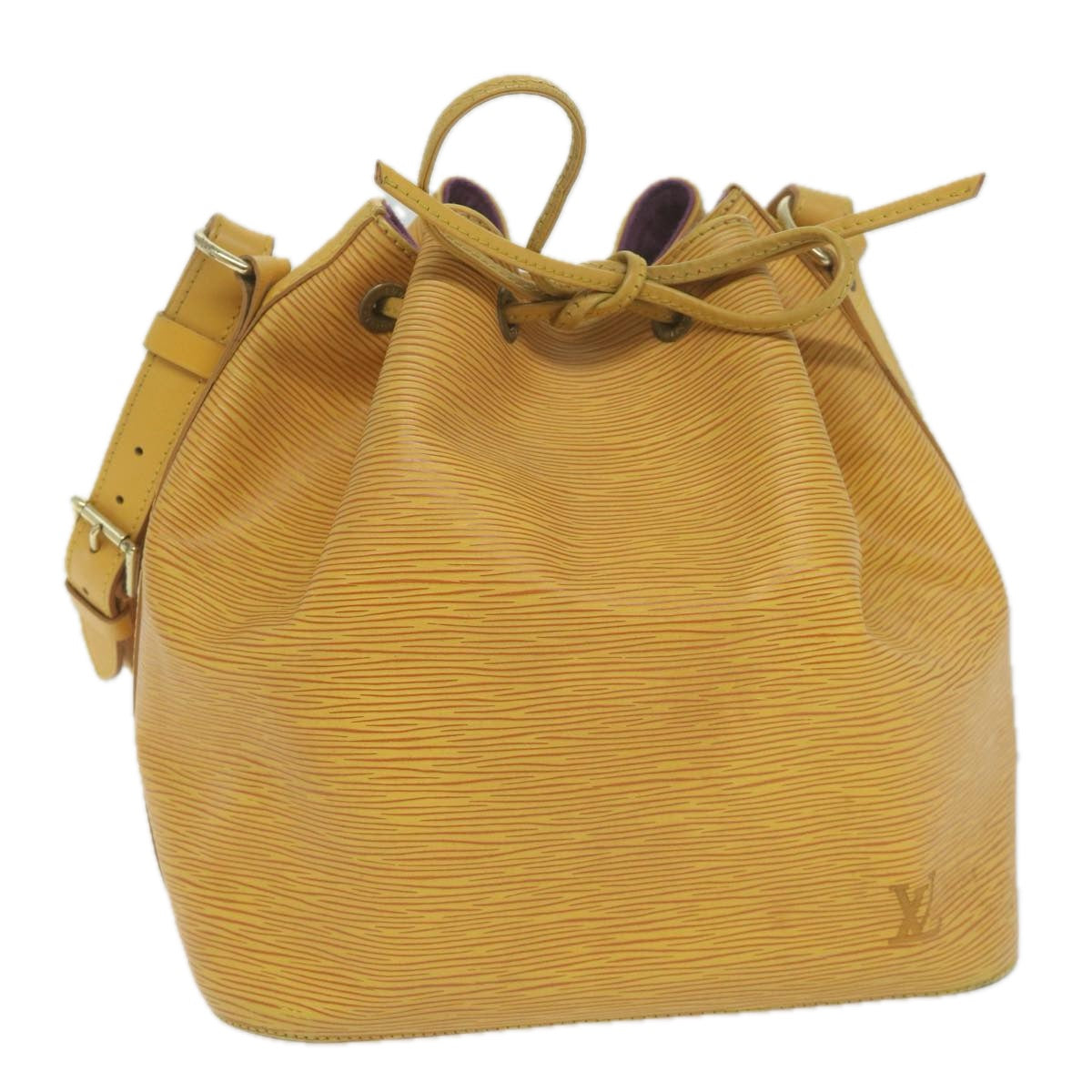 LOUIS VUITTON Epi Petit Noe Shoulder Bag Tassili Yellow M44109 LV Auth 62813