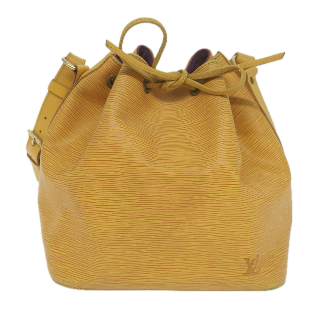 LOUIS VUITTON Epi Petit Noe Shoulder Bag Tassili Yellow M44109 LV Auth 62813