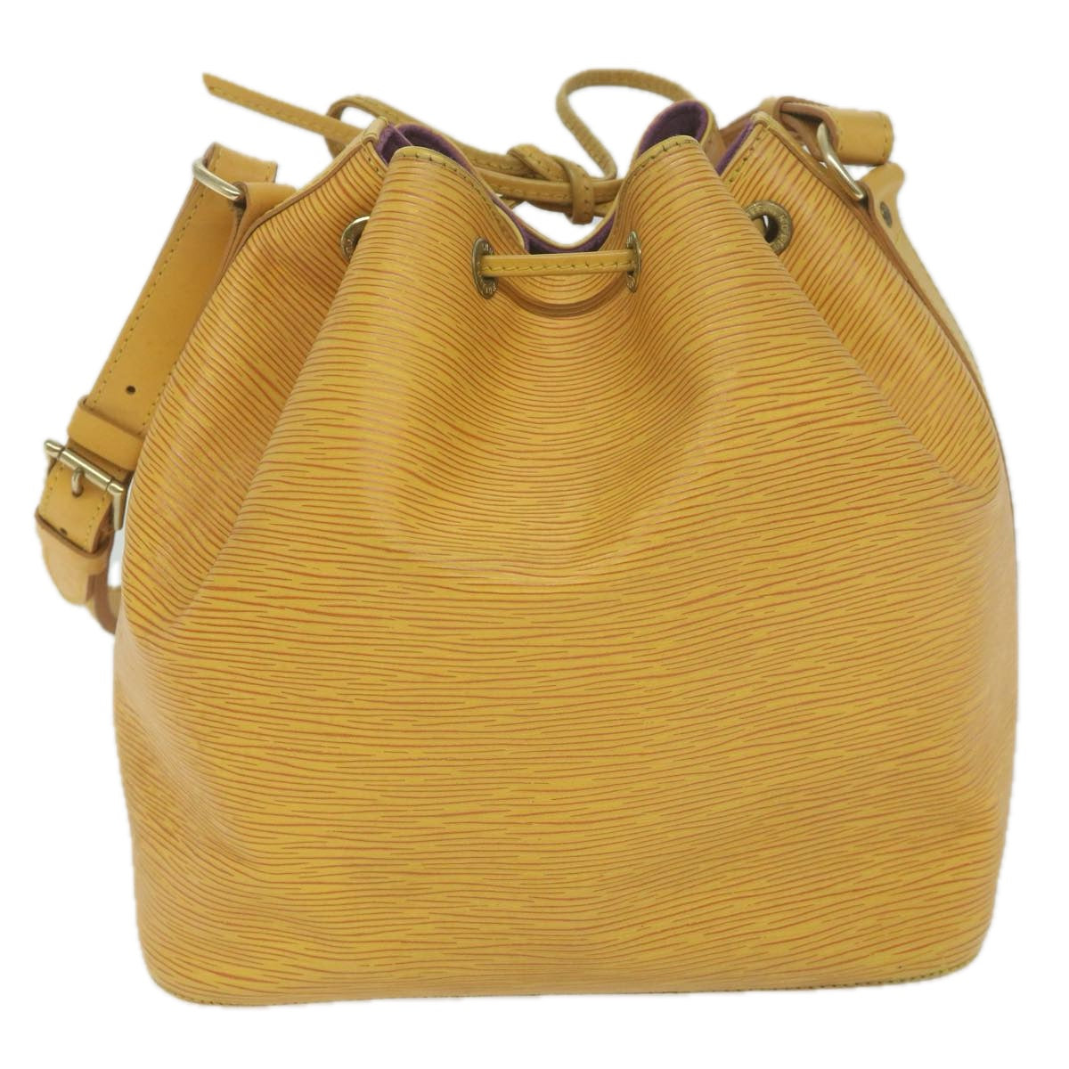 LOUIS VUITTON Epi Petit Noe Shoulder Bag Tassili Yellow M44109 LV Auth 62813