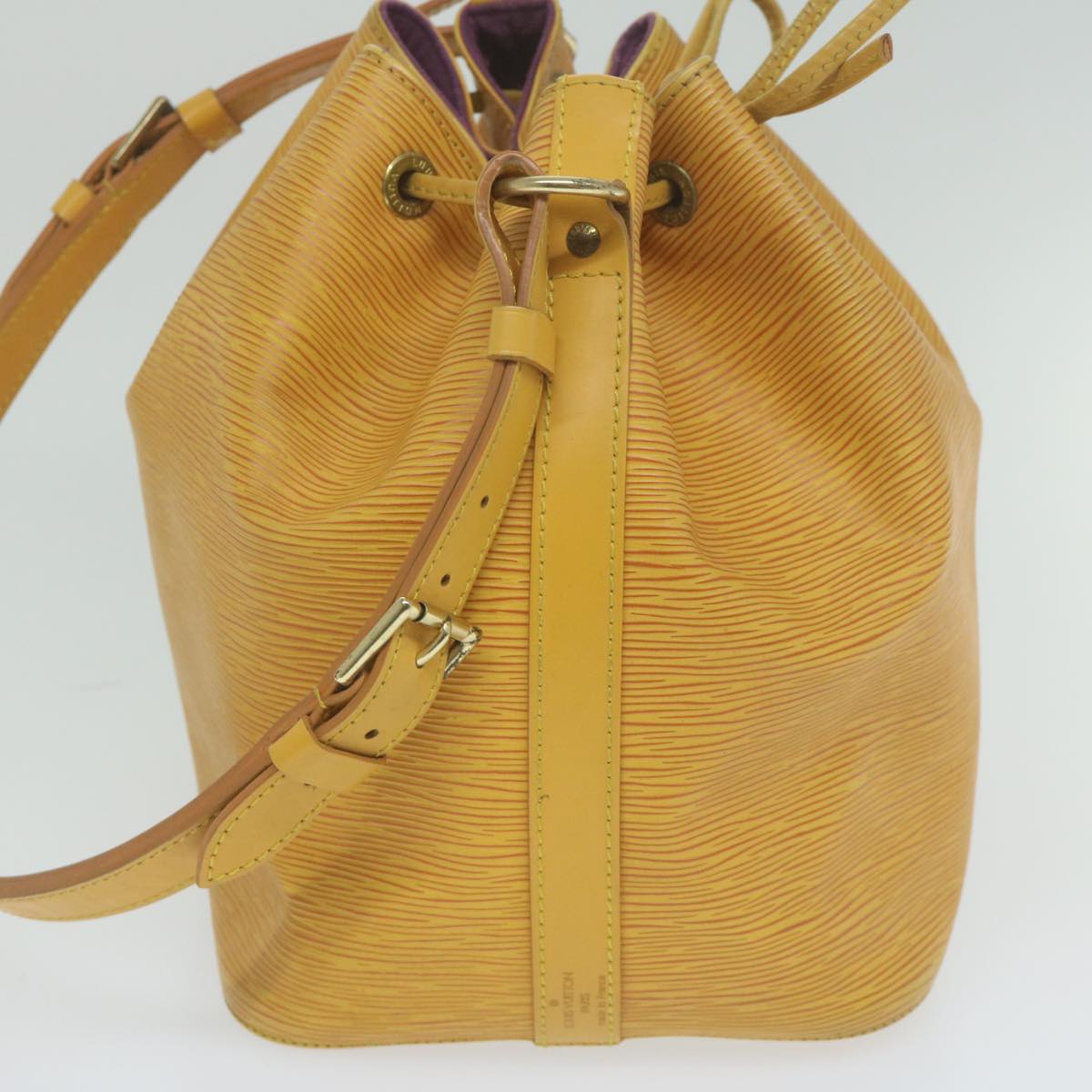 LOUIS VUITTON Epi Petit Noe Shoulder Bag Tassili Yellow M44109 LV Auth 62813