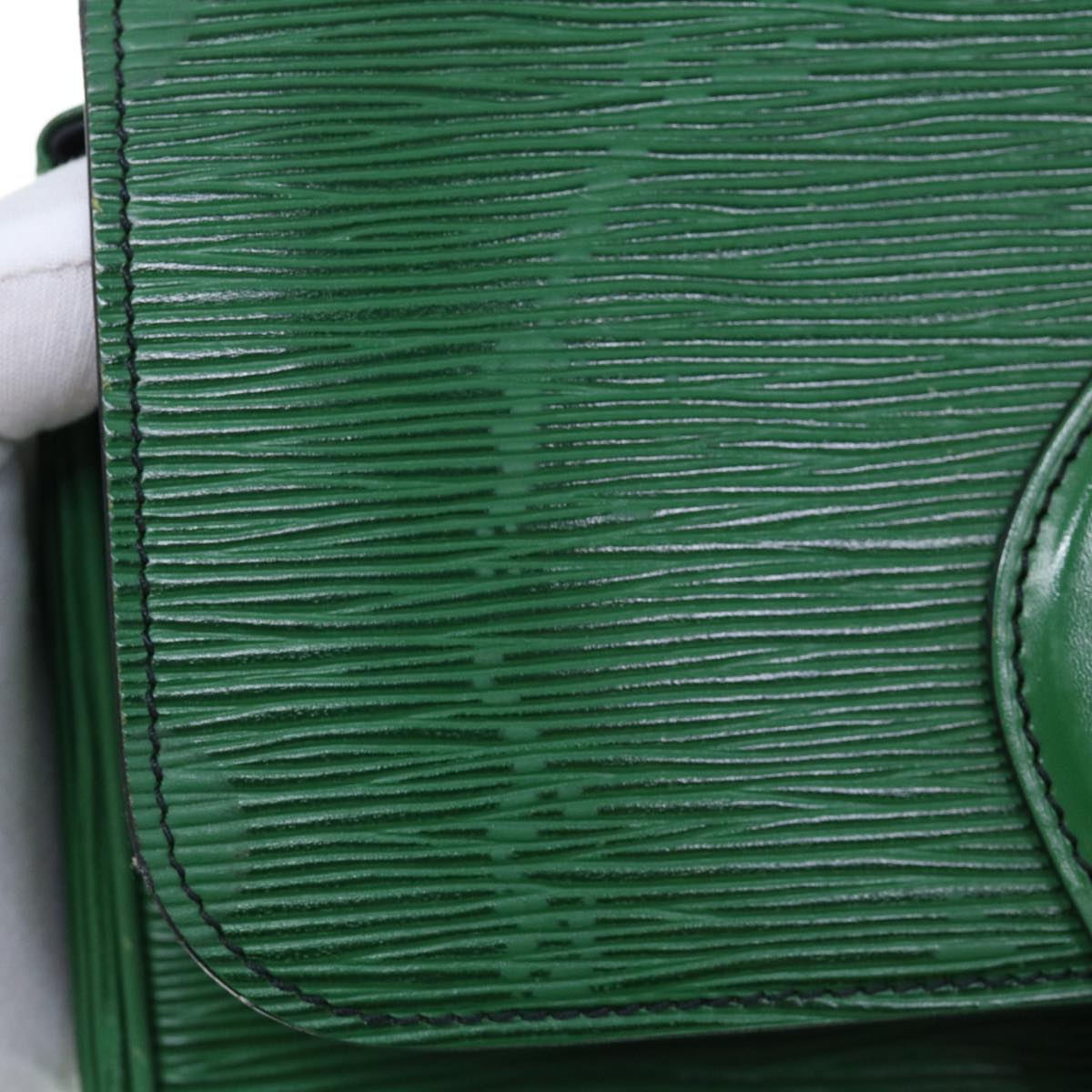 LOUIS VUITTON Epi Cartouchiere MM Shoulder Bag Green M52244 LV Auth 62823