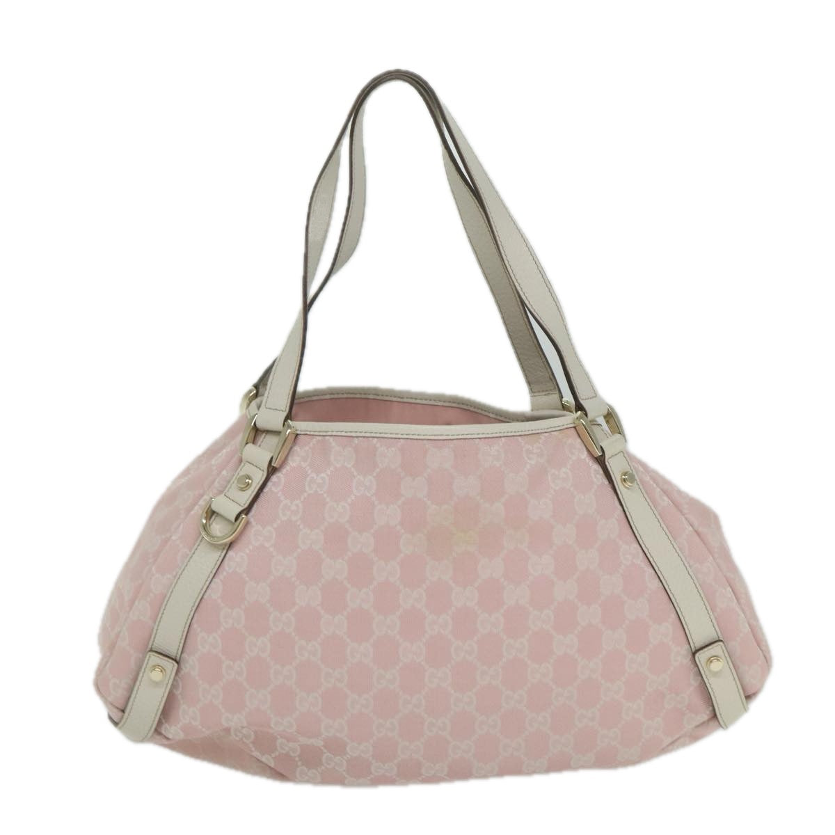 GUCCI GG Canvas Shoulder Bag Pink 130736 Auth 62839 - 0