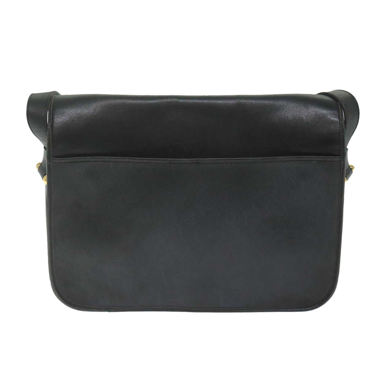 Christian Dior Shoulder Bag Leather Black Auth 62853