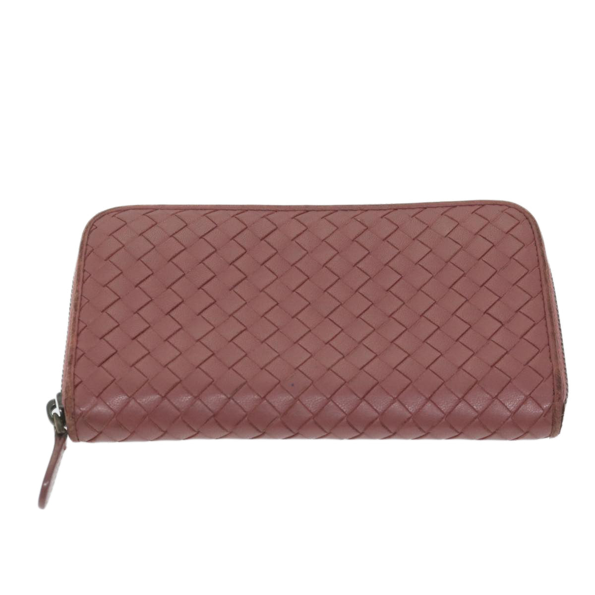 BOTTEGAVENETA INTRECCIATO Wallet Leather 3Set Black Pink Auth 62859 - 0