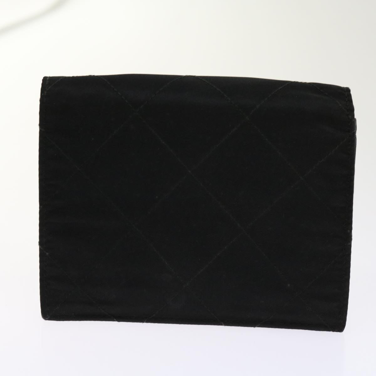 PRADA Wallet Nylon Leather 7Set Black Red Auth 62869