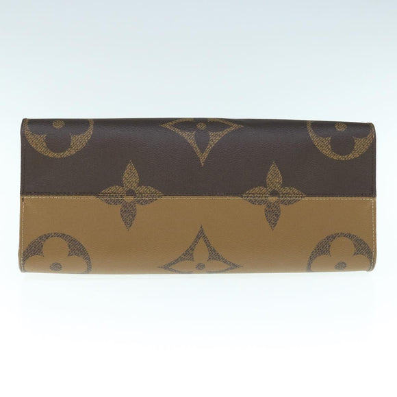 LOUIS VUITTON Monogram Reverse Giant On The Go MM Tote Bag M45321 LV Auth 62896S