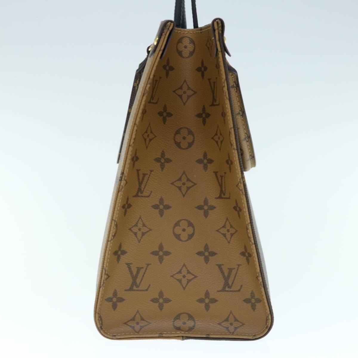 LOUIS VUITTON Monogram Reverse Giant On The Go MM Tote Bag M45321 LV Auth 62896S