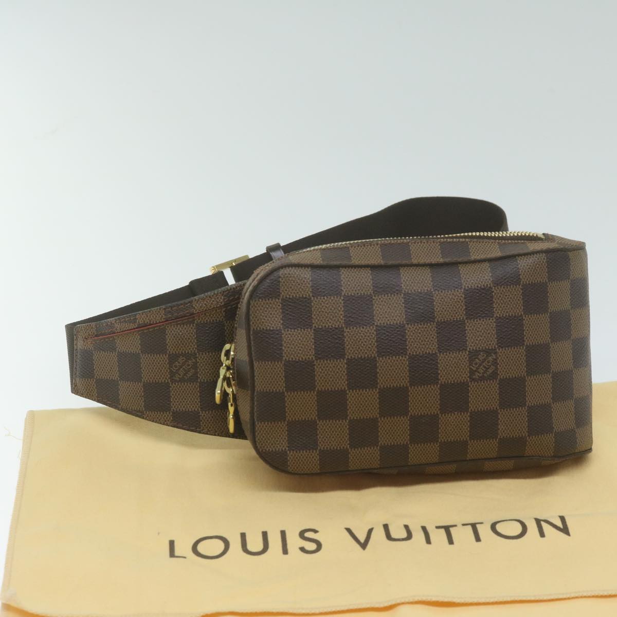 LOUIS VUITTON Damier Ebene Geronimos Shoulder Bag N51994 LV Auth 62900A