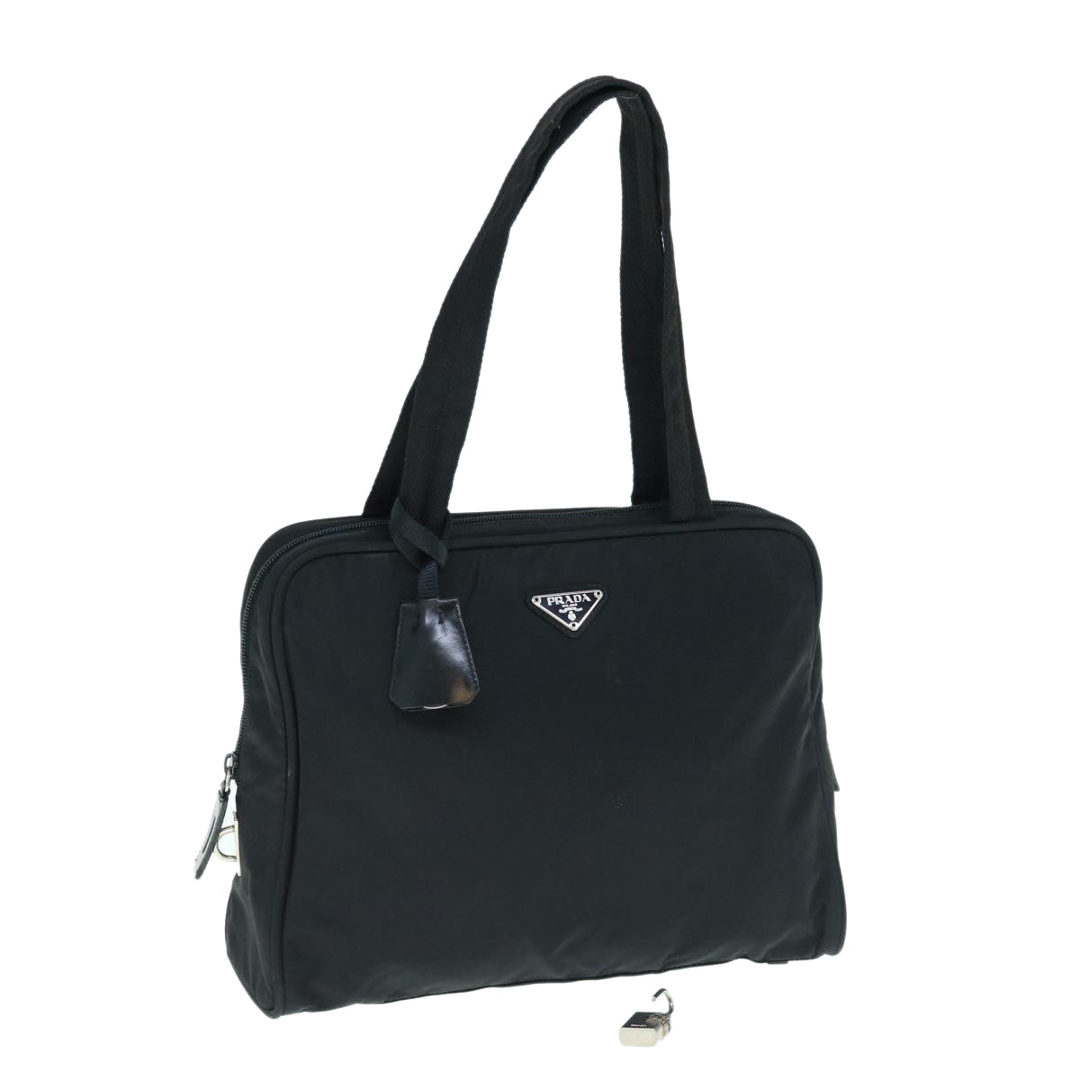 PRADA Shoulder Bag Nylon Black Auth 62909