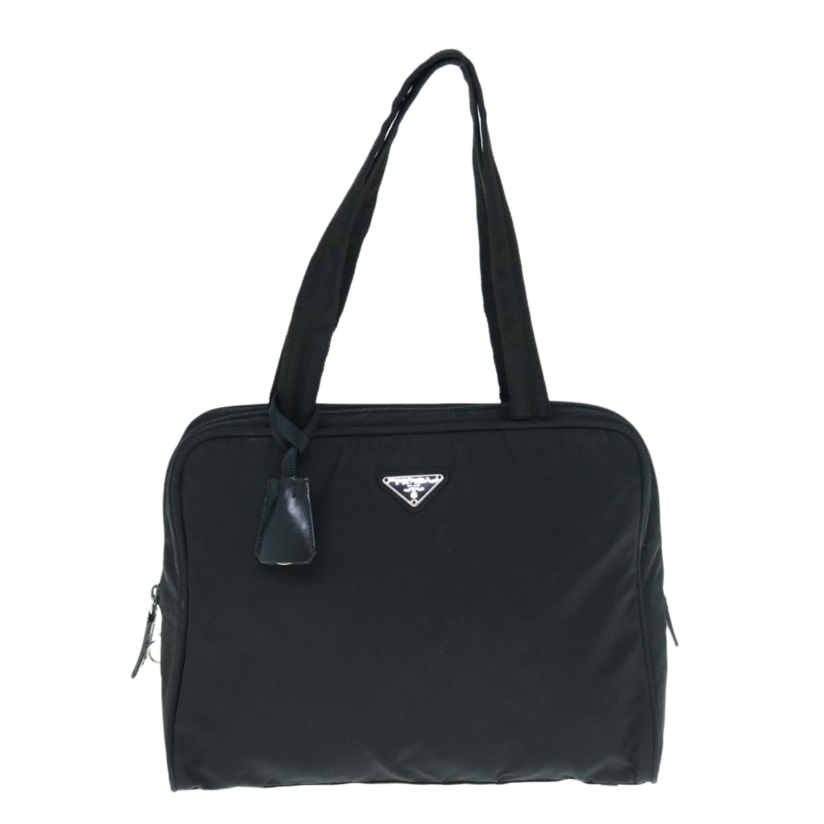 PRADA Shoulder Bag Nylon Black Auth 62909