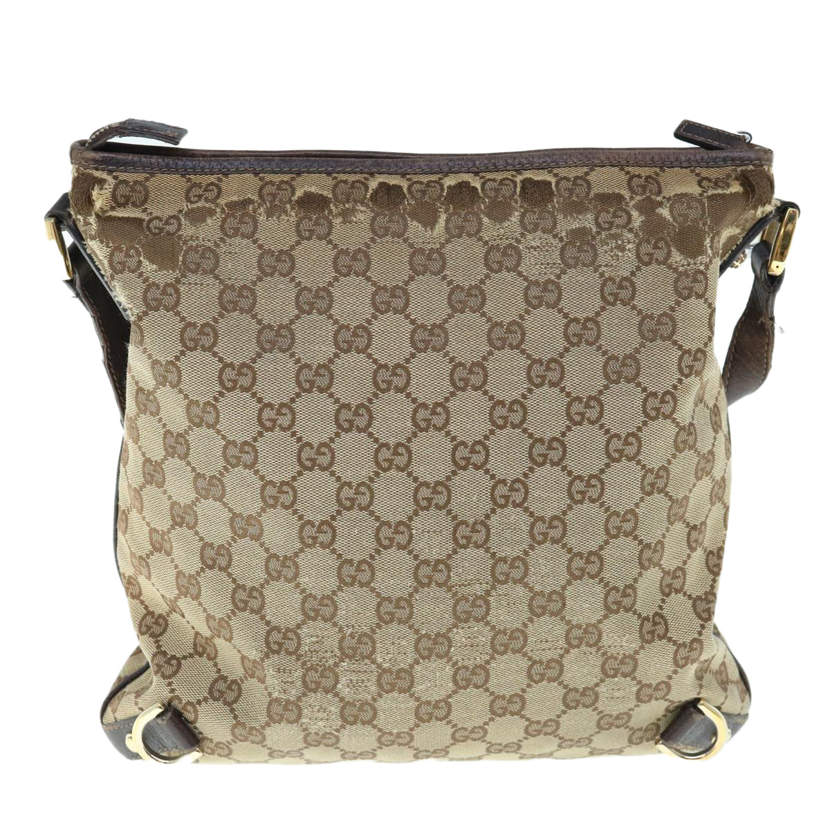 GUCCI GG Canvas Shoulder Bag Beige 131326 Auth 62946 - 0