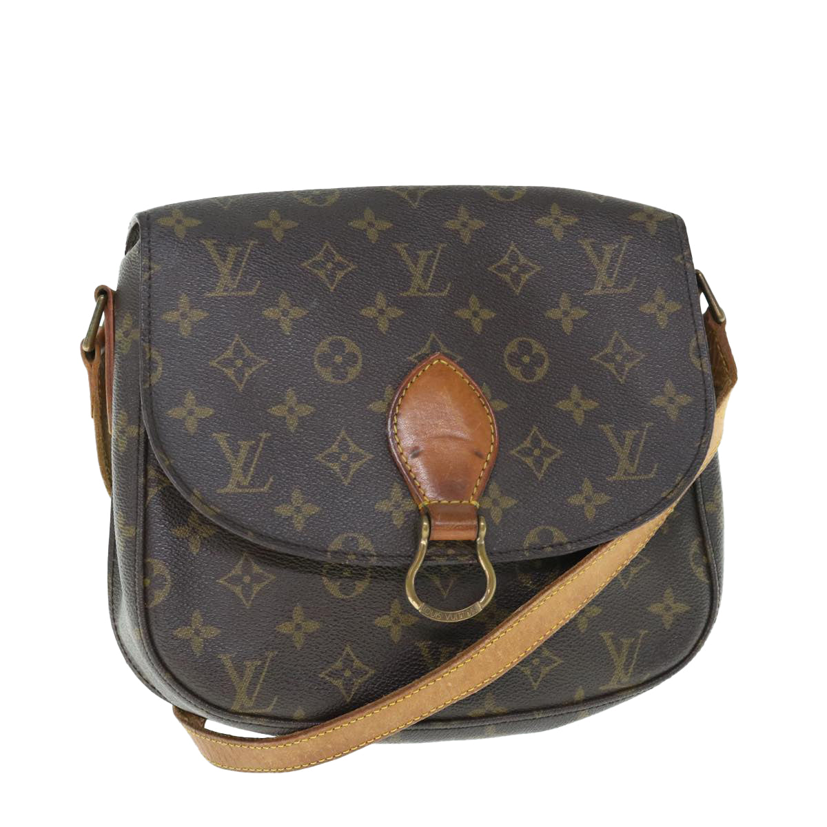 LOUIS VUITTON Monogram Saint Cloud GM Shoulder Bag M51242 LV Auth 62951