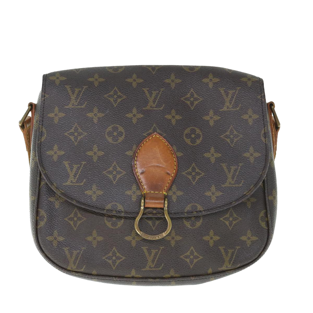 LOUIS VUITTON Monogram Saint Cloud GM Shoulder Bag M51242 LV Auth 62951