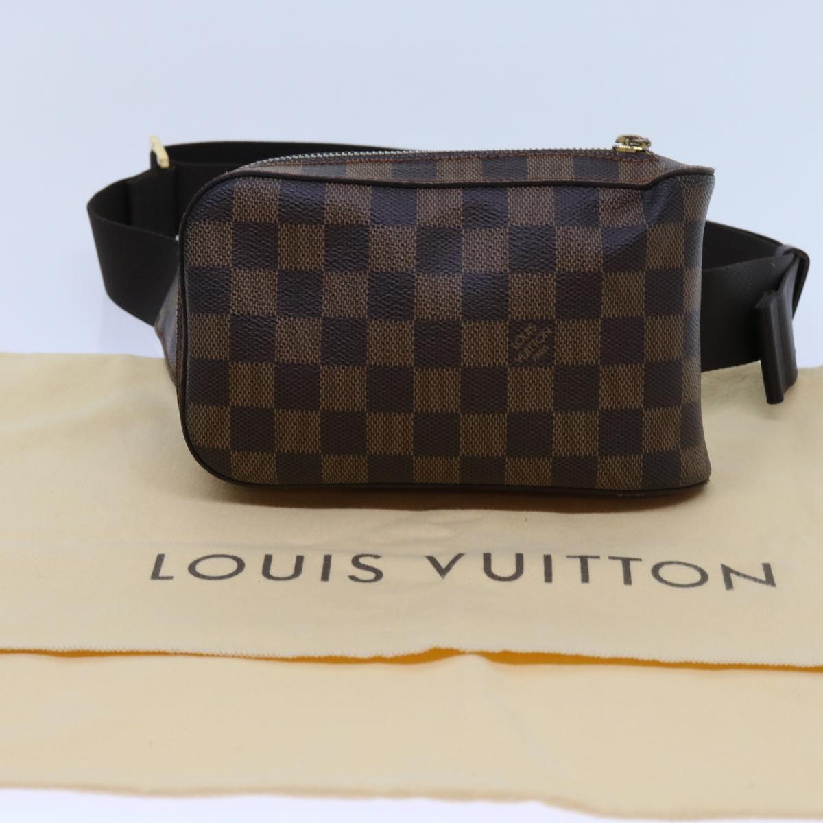 LOUIS VUITTON Damier Ebene Geronimos Shoulder Bag N51994 LV Auth 62980