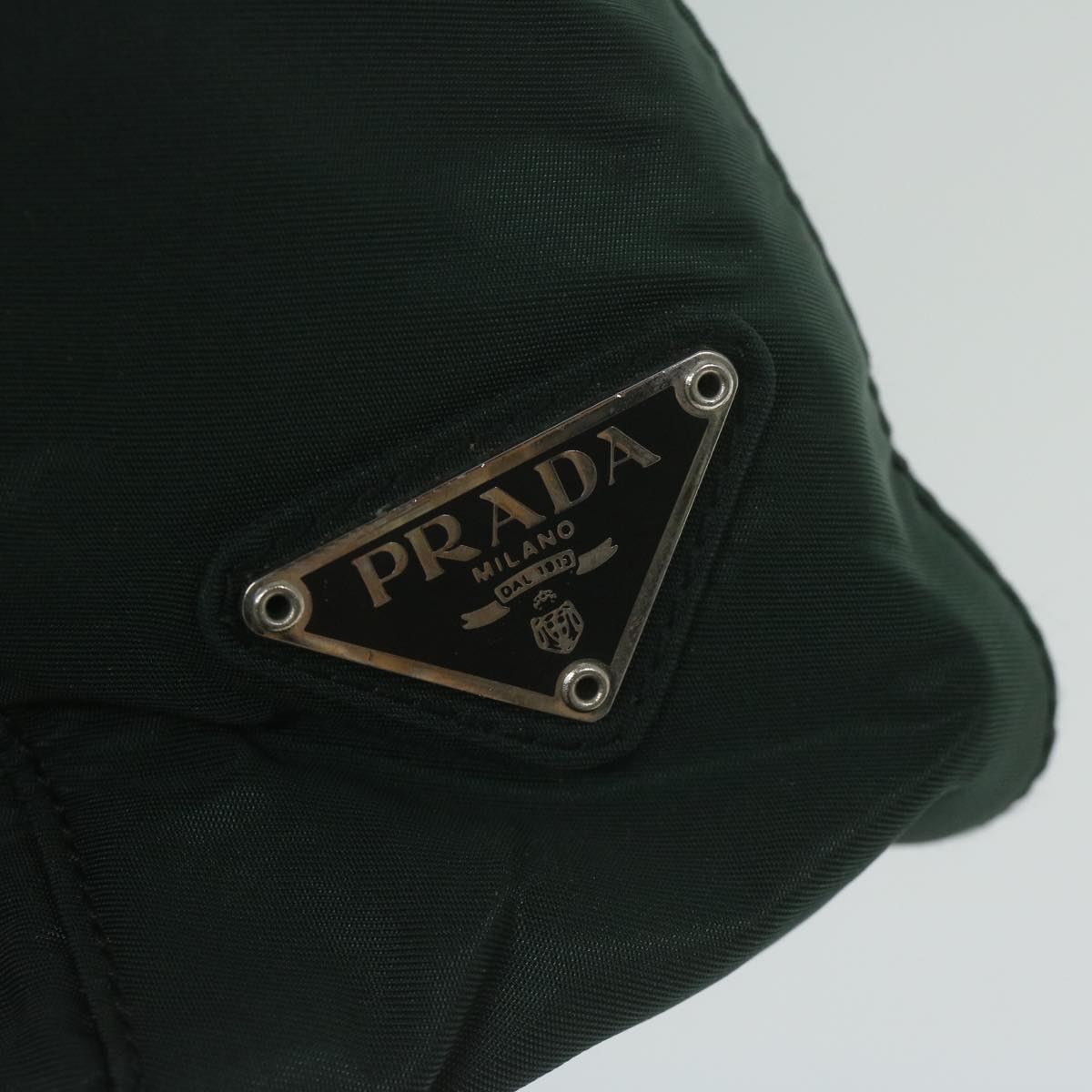 PRADA Shoulder Bag Nylon Green Auth 62985