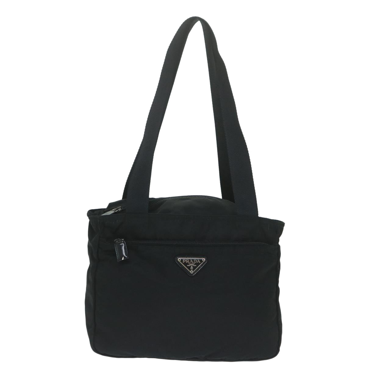 PRADA Shoulder Bag Nylon Black Auth 62986