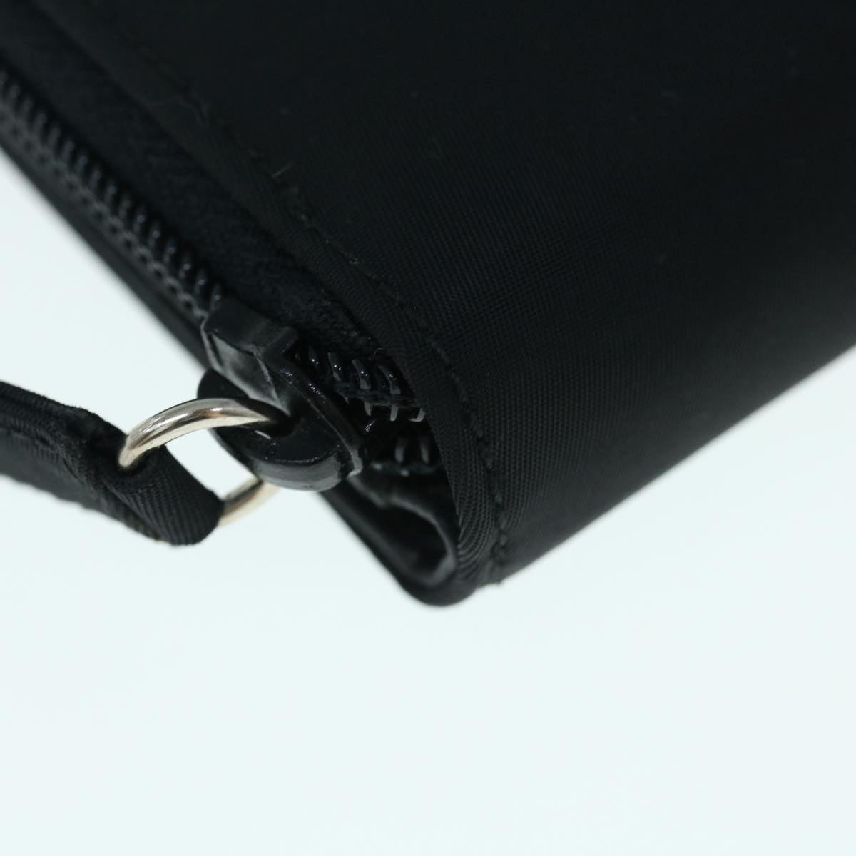 PRADA Wallet Nylon Black Auth 62990