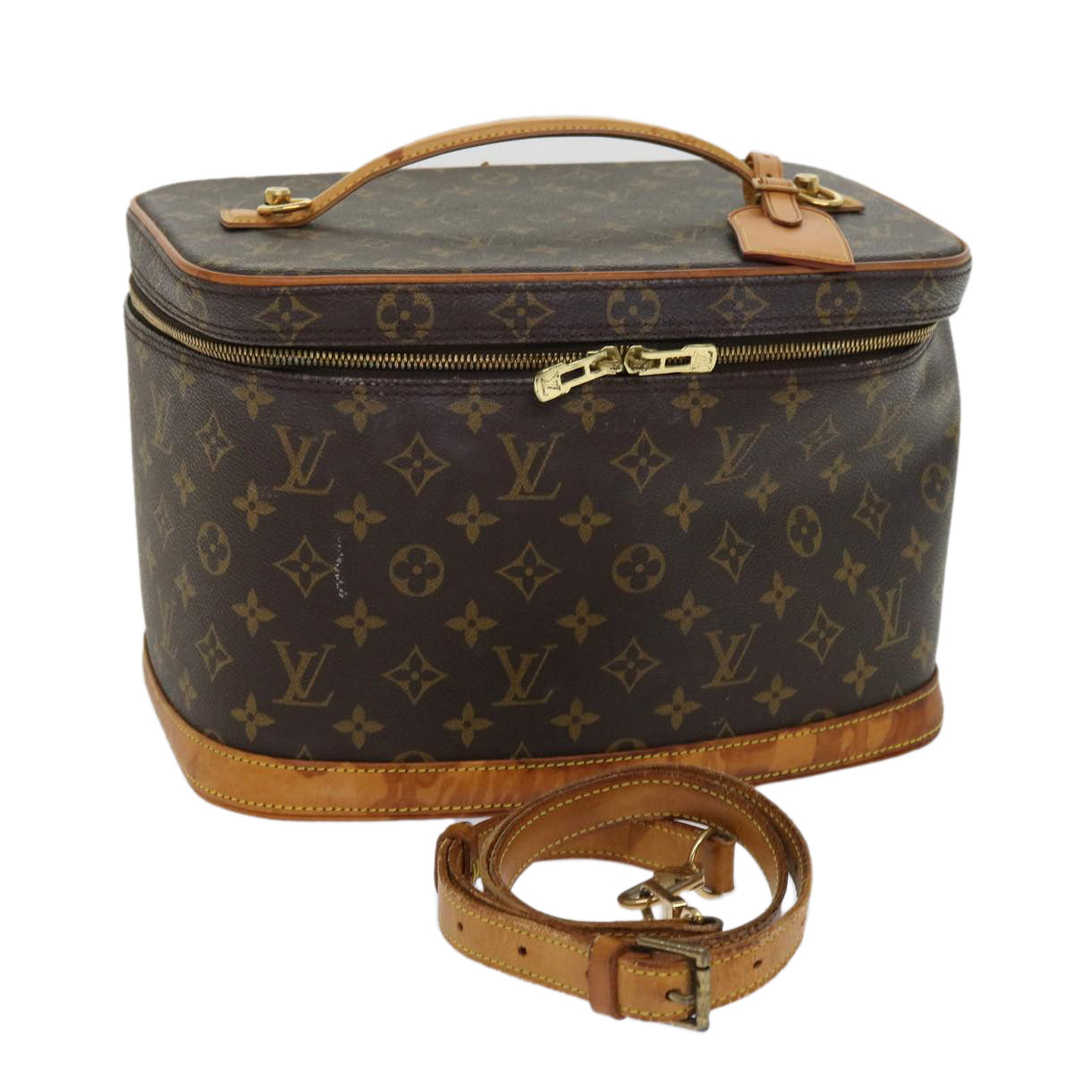 LOUIS VUITTON Monogram Nice Hand Bag 2way M47280 LV Auth 62997