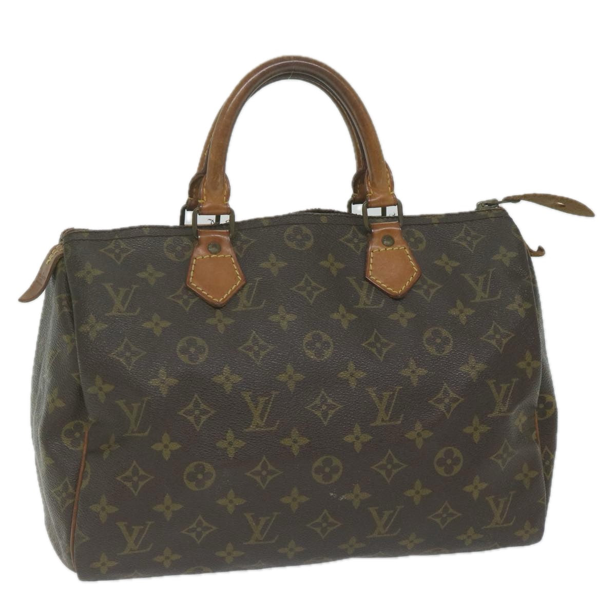 LOUIS VUITTON Monogram Speedy 30 Hand Bag M41526 LV Auth 63026