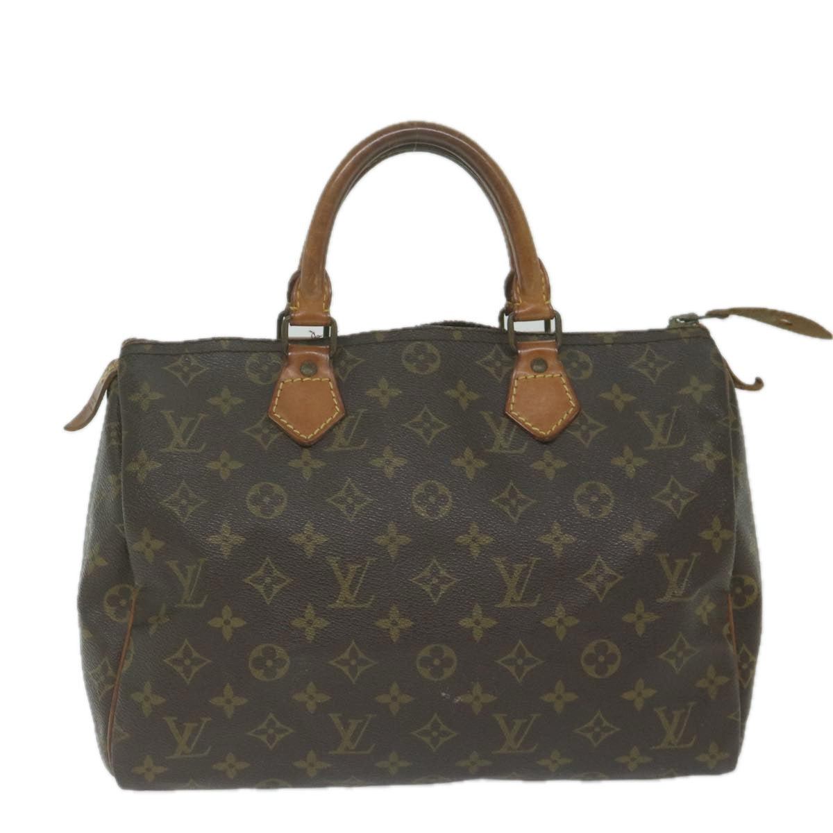 LOUIS VUITTON Monogram Speedy 30 Hand Bag M41526 LV Auth 63026