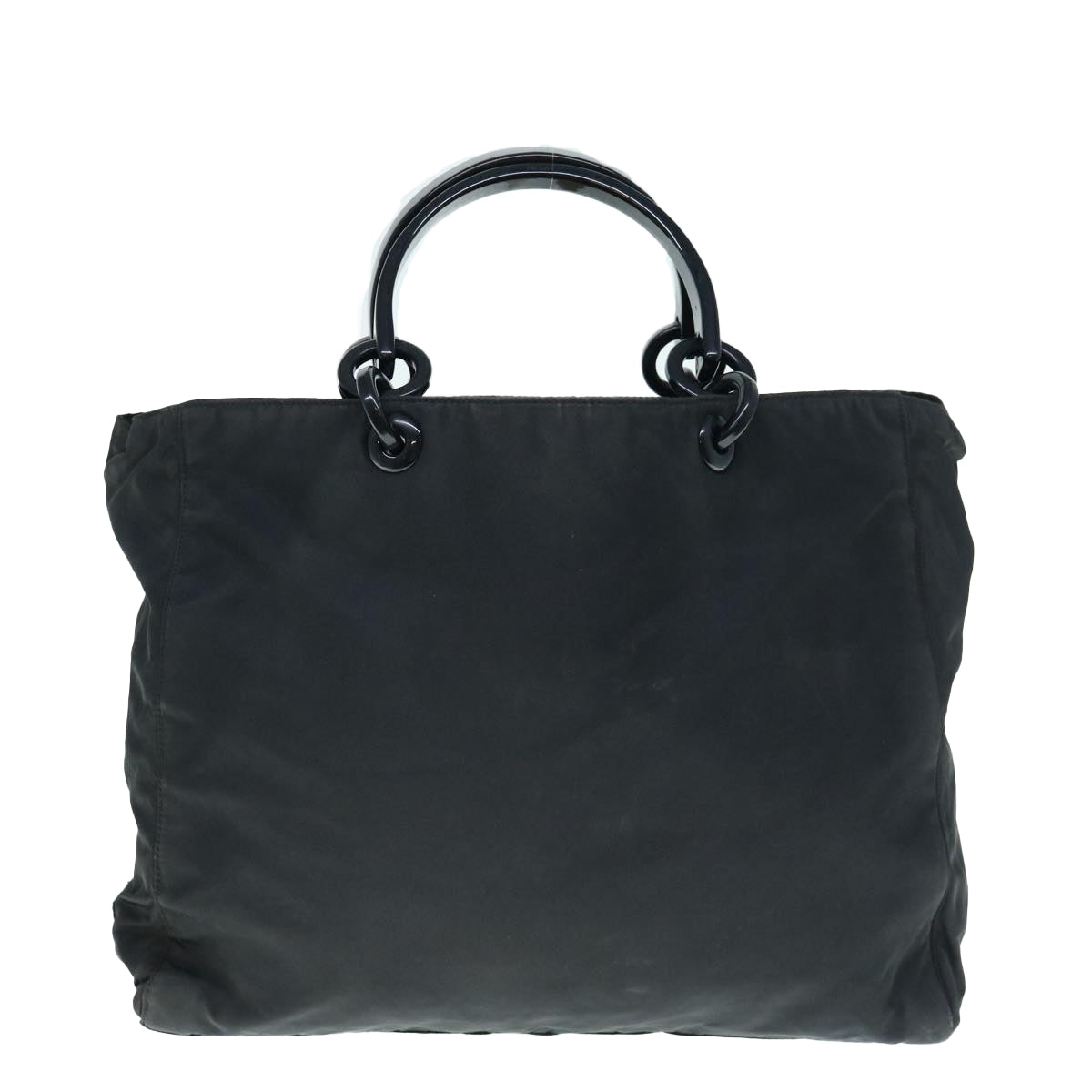 PRADA Hand Bag Nylon Black Auth 63029 - 0