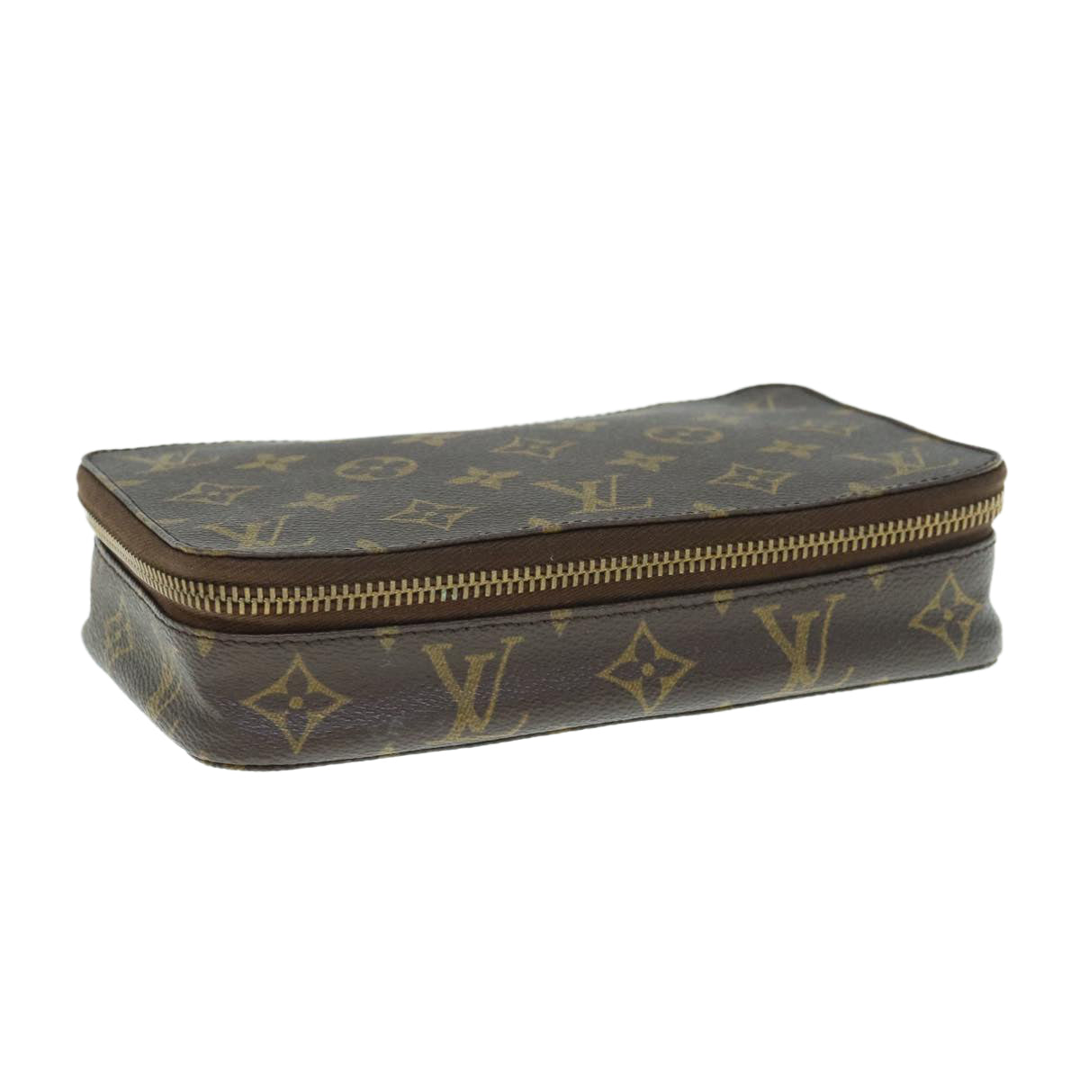 LOUIS VUITTON Monogram Monte Carlo Jewelry Box Vintage M47350 LV Auth 63057