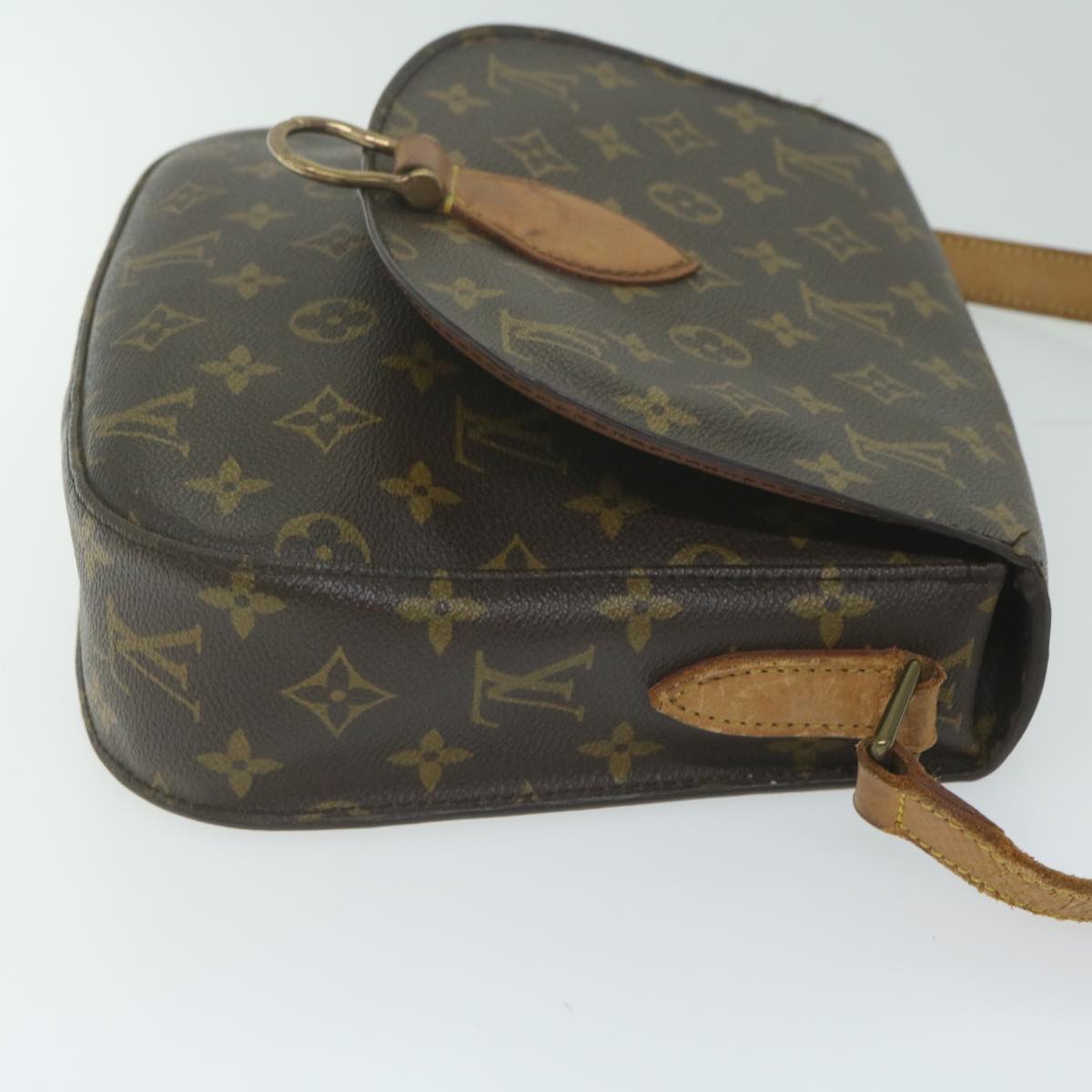 LOUIS VUITTON Monogram Saint Cloud GM Shoulder Bag M51242 LV Auth 63081