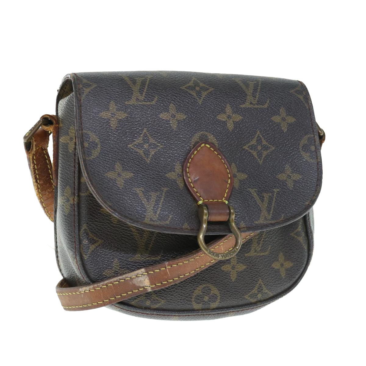 LOUIS VUITTON Monogram Saint Cloud PM Shoulder Bag M51244 LV Auth 63083