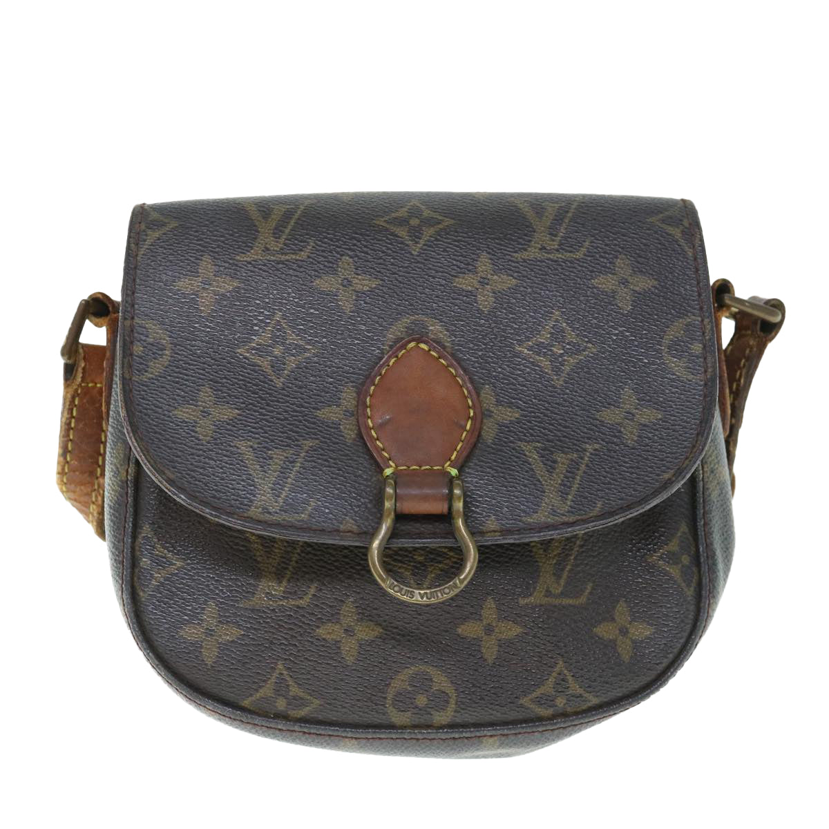 LOUIS VUITTON Monogram Saint Cloud PM Shoulder Bag M51244 LV Auth 63083