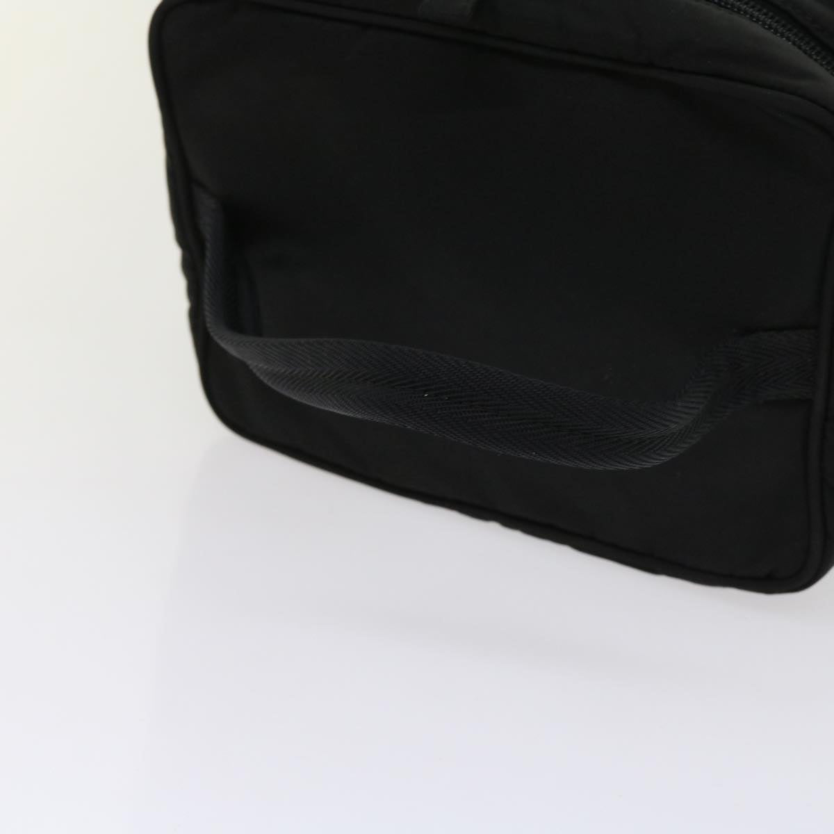 PRADA Vanity Cosmetic Pouch Nylon Black Auth 63086