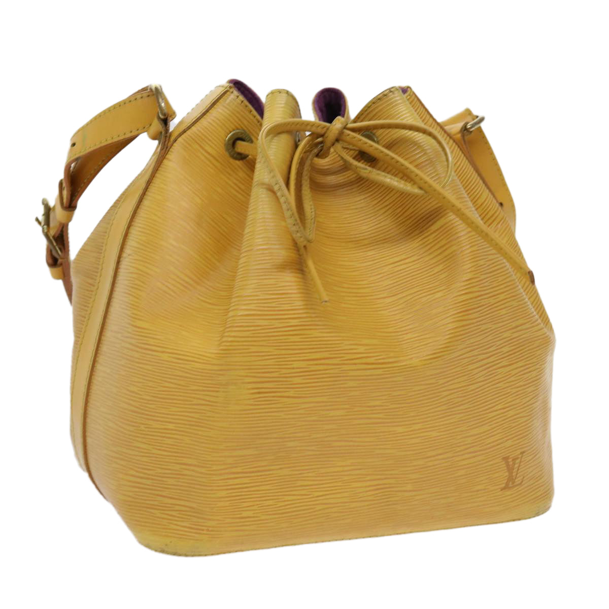 LOUIS VUITTON Epi Petit Noe Shoulder Bag Tassili Yellow M44109 LV Auth 63109