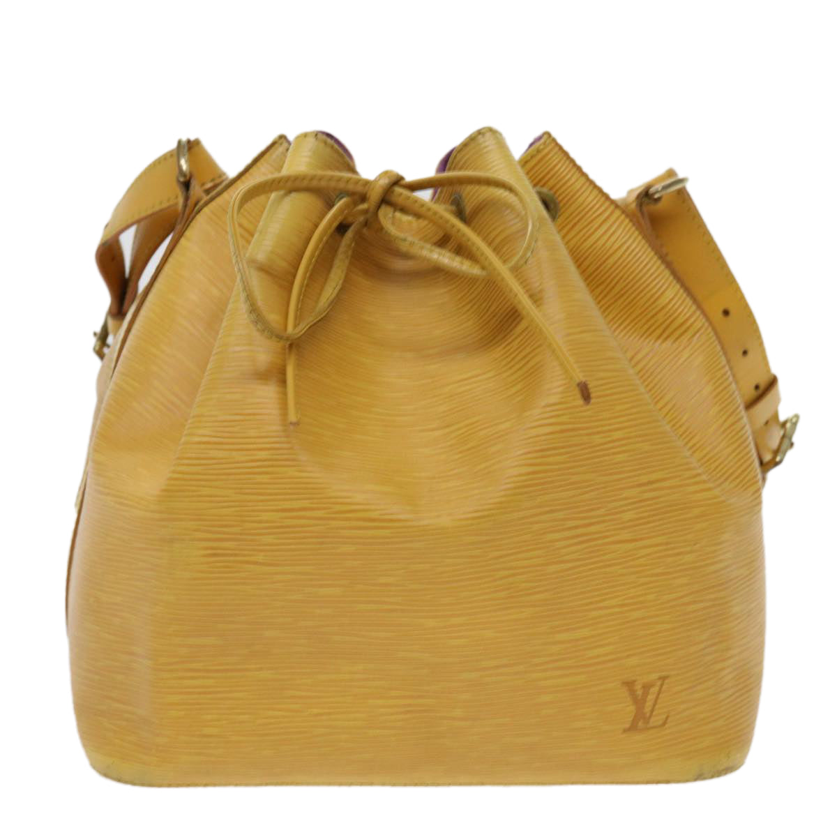 LOUIS VUITTON Epi Petit Noe Shoulder Bag Tassili Yellow M44109 LV Auth 63109