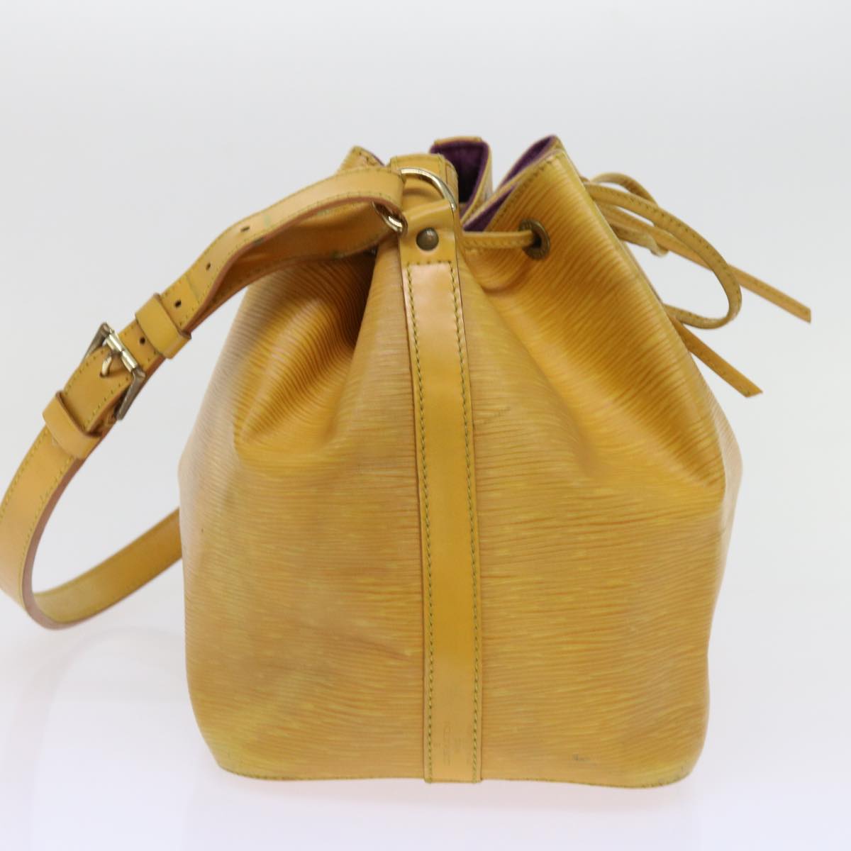 LOUIS VUITTON Epi Petit Noe Shoulder Bag Tassili Yellow M44109 LV Auth 63109