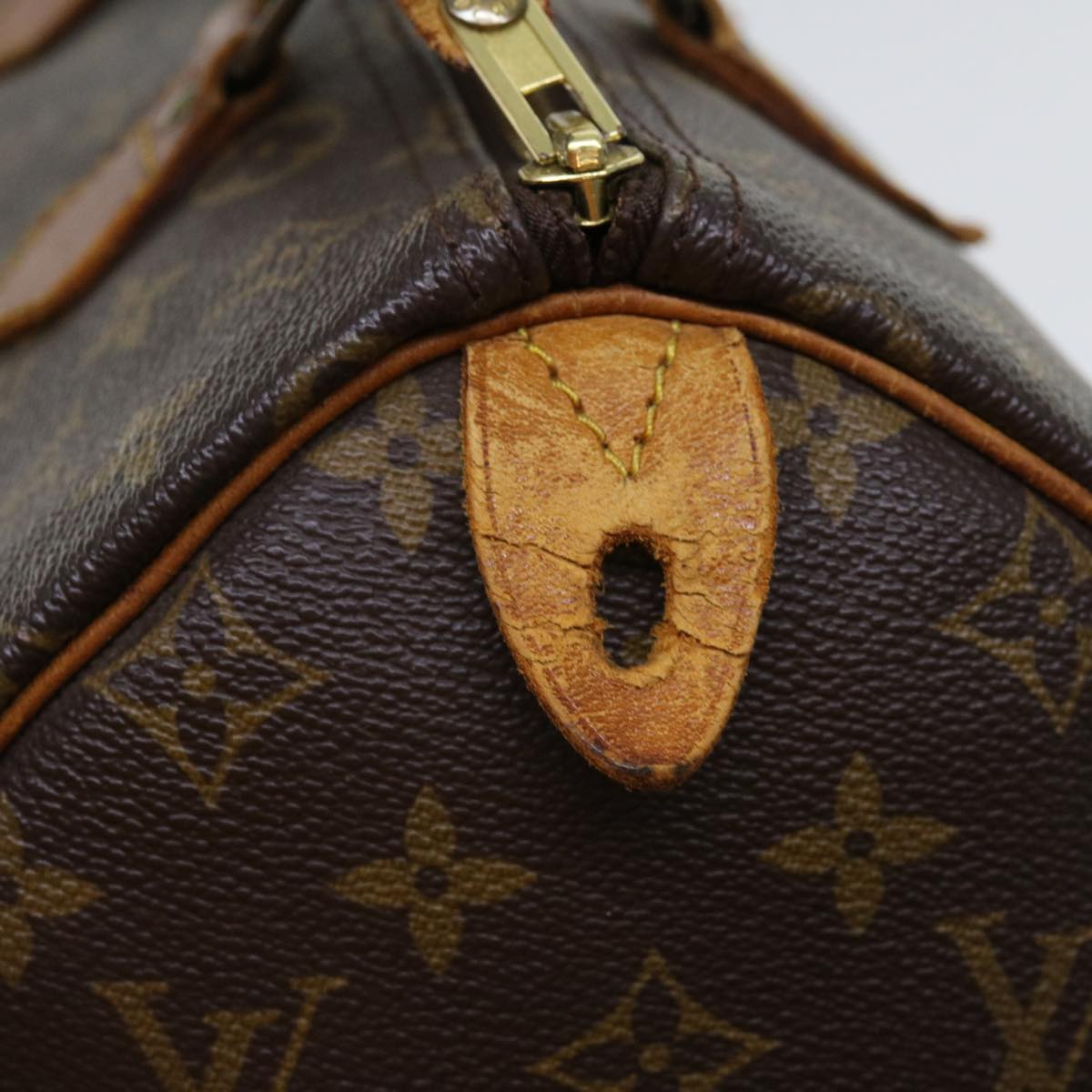 LOUIS VUITTON Monogram Speedy 30 Hand Bag M41526 LV Auth 63120