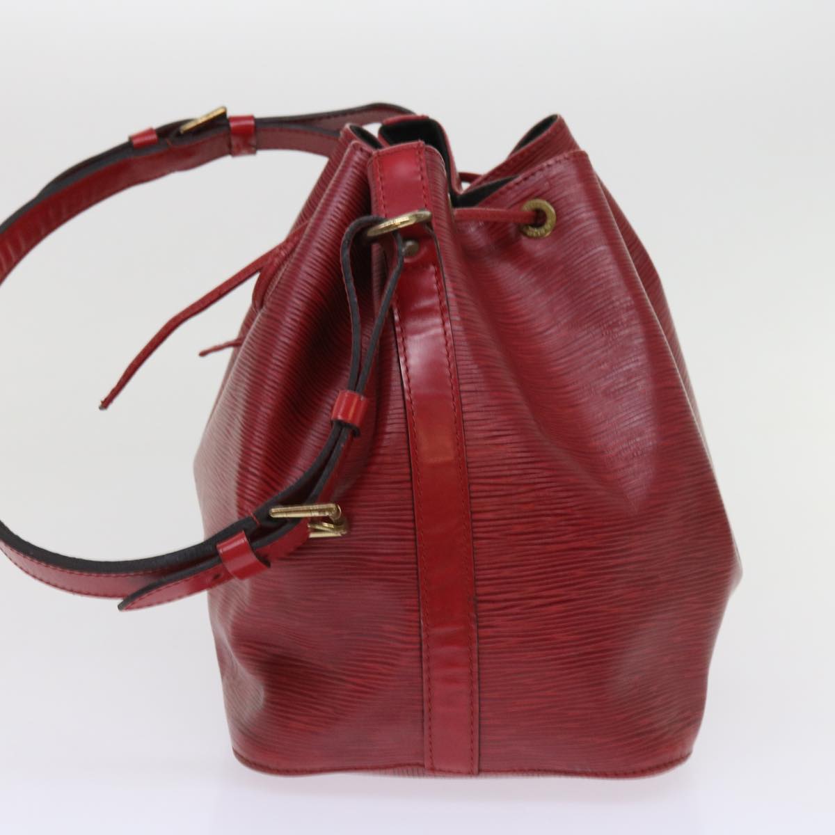 LOUIS VUITTON Epi Petit Noe Shoulder Bag Red M44107 LV Auth 63174