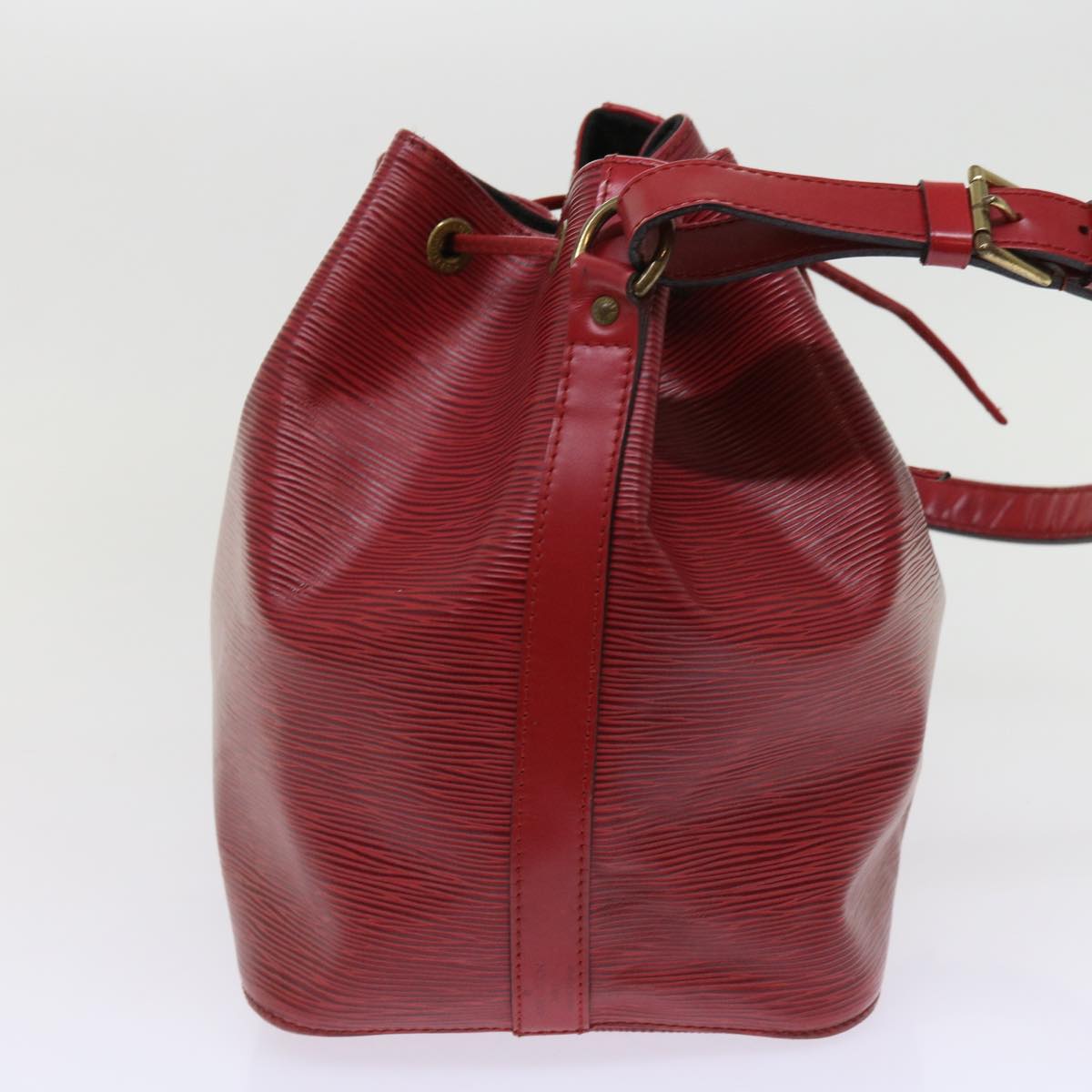 LOUIS VUITTON Epi Petit Noe Shoulder Bag Red M44107 LV Auth 63174