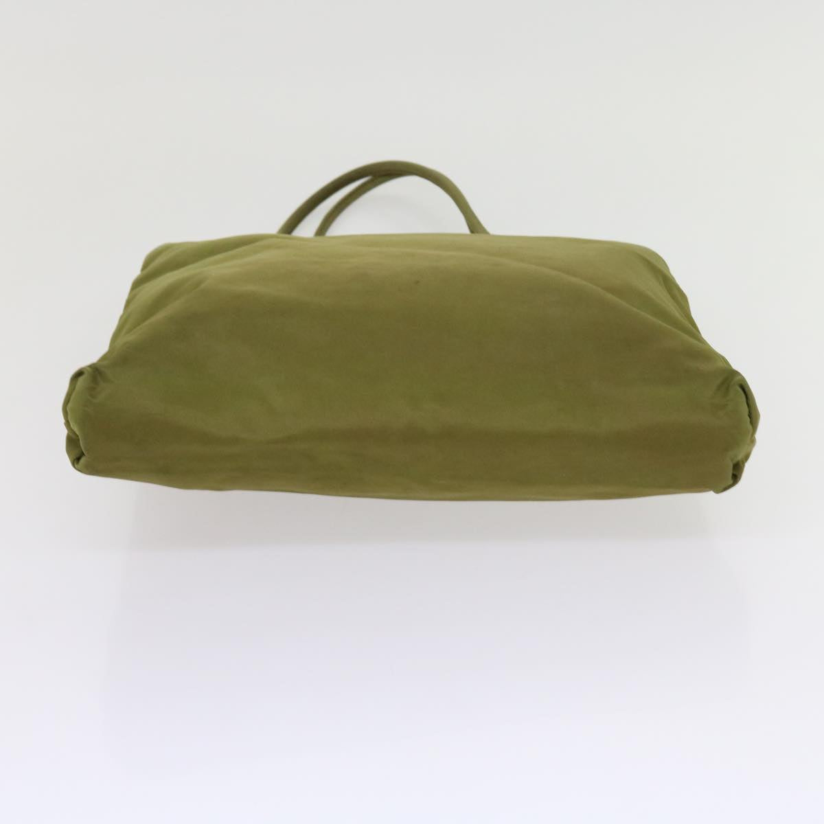 PRADA Hand Bag Nylon Khaki Auth 63208