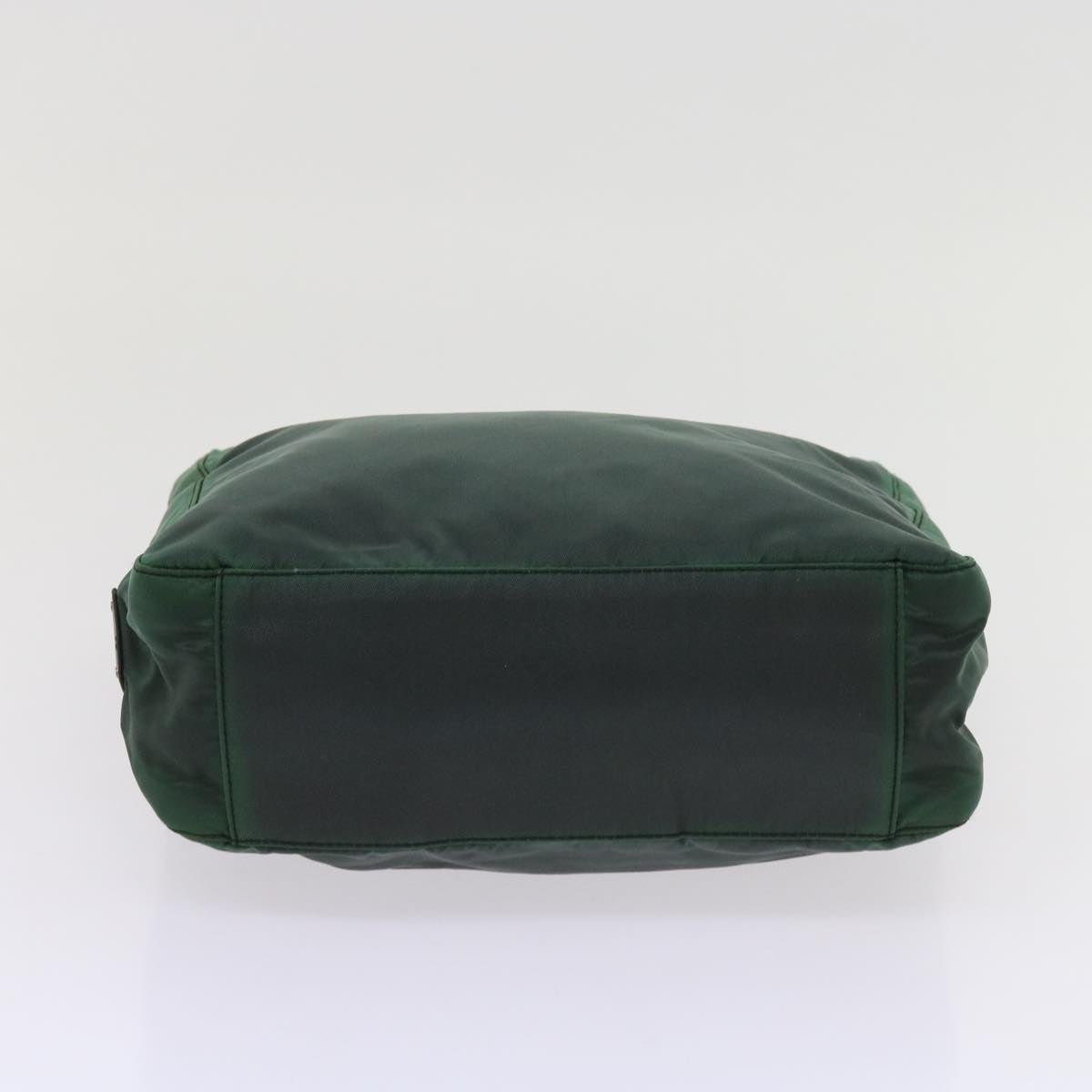 PRADA Hand Bag Nylon Green Auth 63209