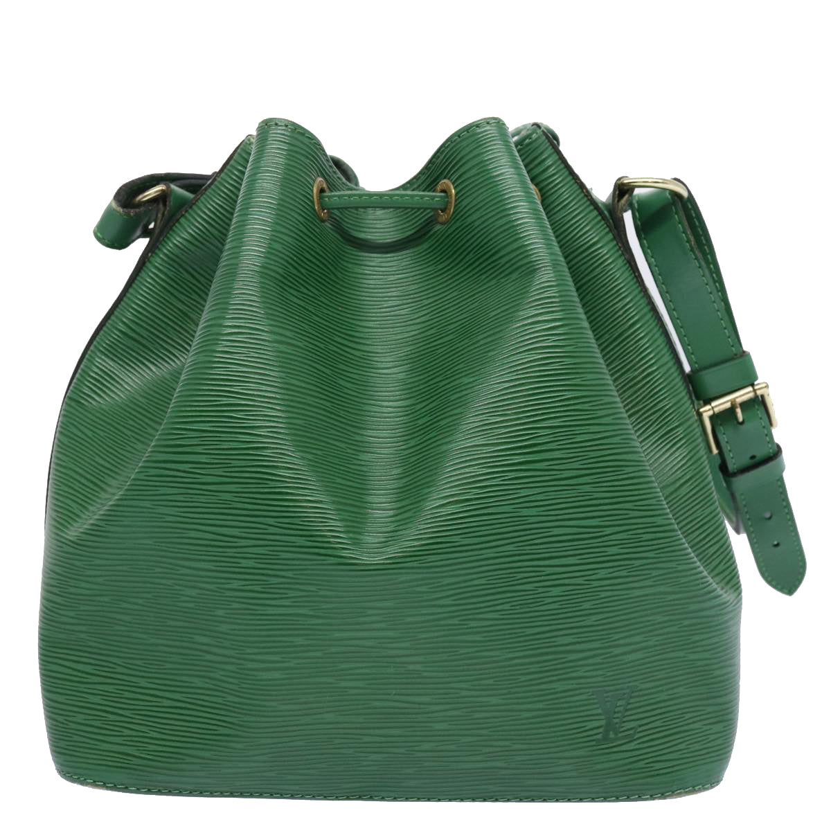 LOUIS VUITTON Epi Petit Noe Shoulder Bag Green M44104 LV Auth 63216