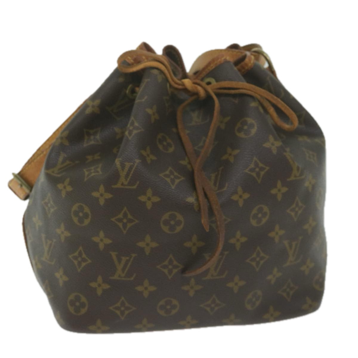 LOUIS VUITTON Monogram Petit Noe Shoulder Bag M42226 LV Auth 63217