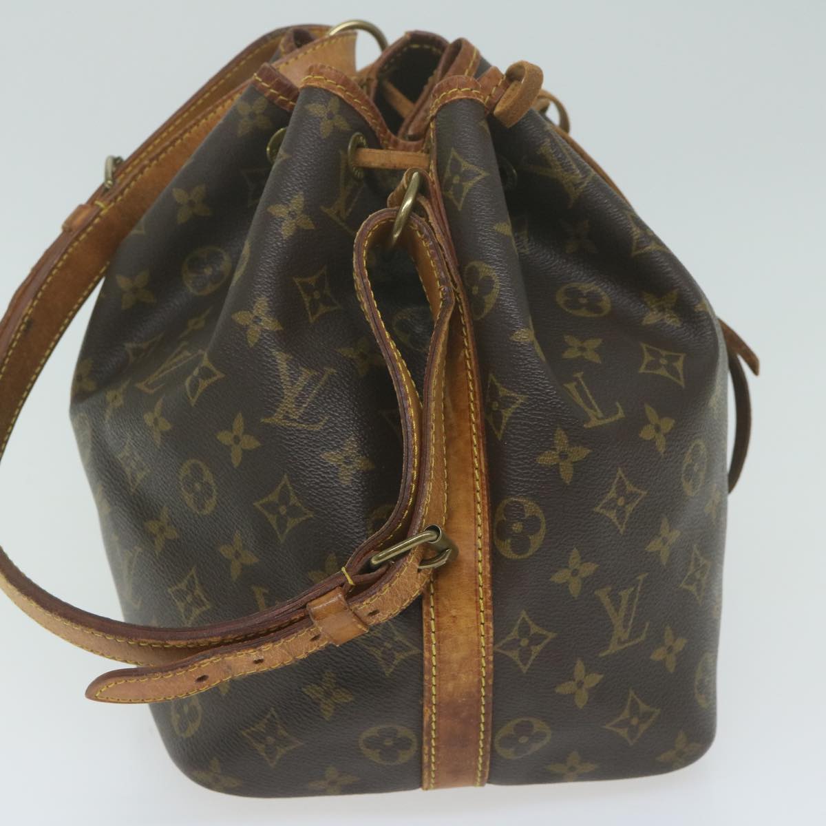 LOUIS VUITTON Monogram Petit Noe Shoulder Bag M42226 LV Auth 63217