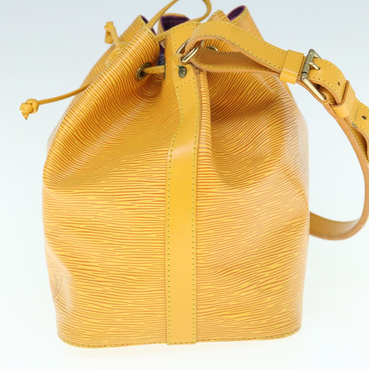 LOUIS VUITTON Epi Petit Noe Shoulder Bag Tassili Yellow M44109 LV Auth 63244