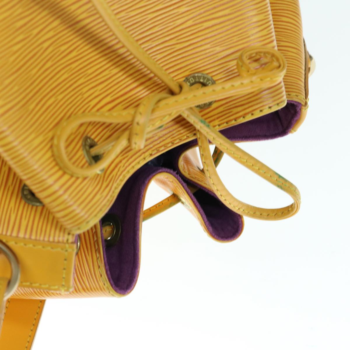 LOUIS VUITTON Epi Petit Noe Shoulder Bag Tassili Yellow M44109 LV Auth 63244