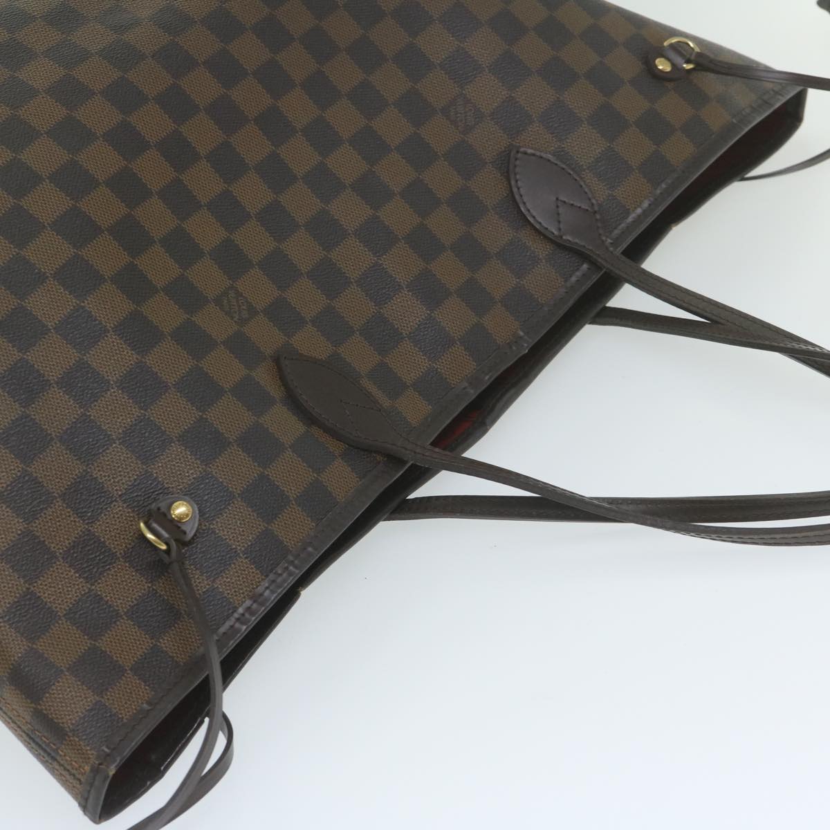 LOUIS VUITTON Damier Ebene Neverfull GM Tote Bag N51106 LV Auth 63251