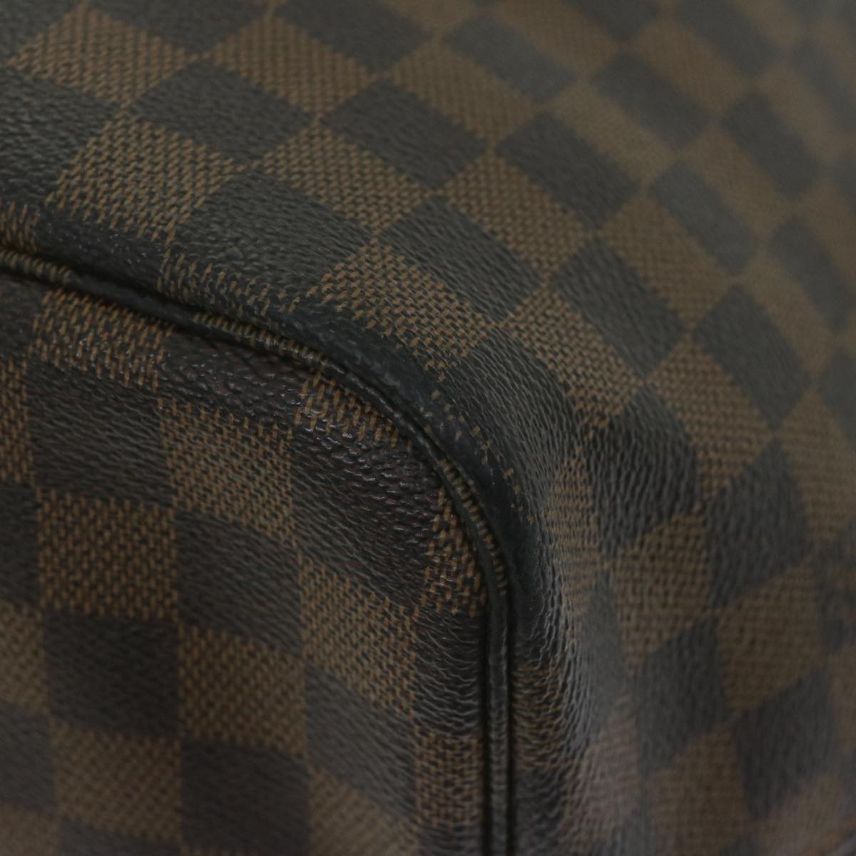 LOUIS VUITTON Damier Ebene Neverfull GM Tote Bag N51106 LV Auth 63251