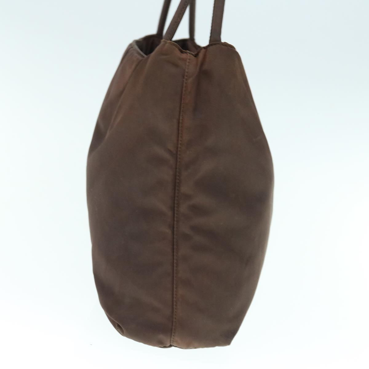 PRADA Tote Bag Nylon Brown Auth 63259