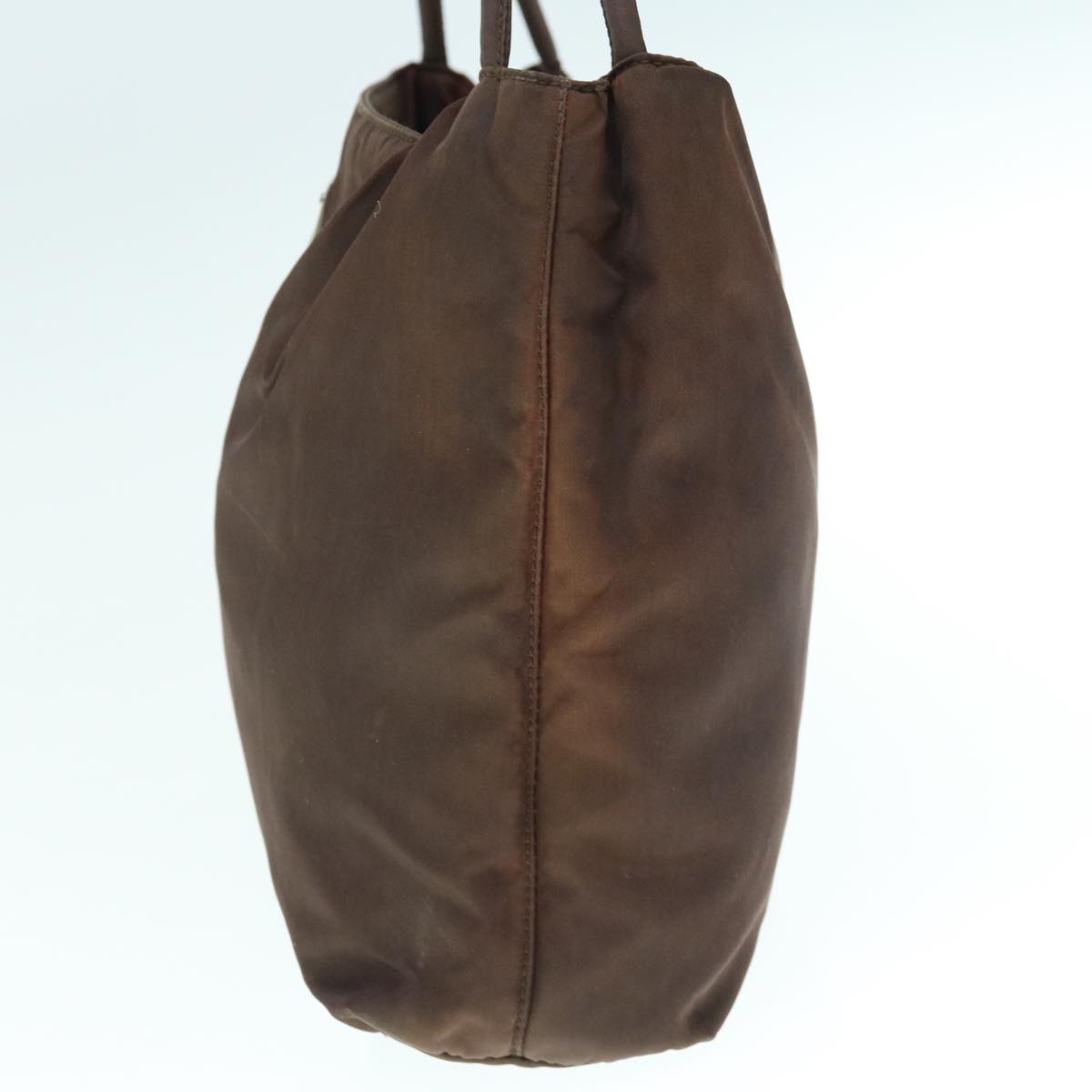 PRADA Tote Bag Nylon Brown Auth 63259