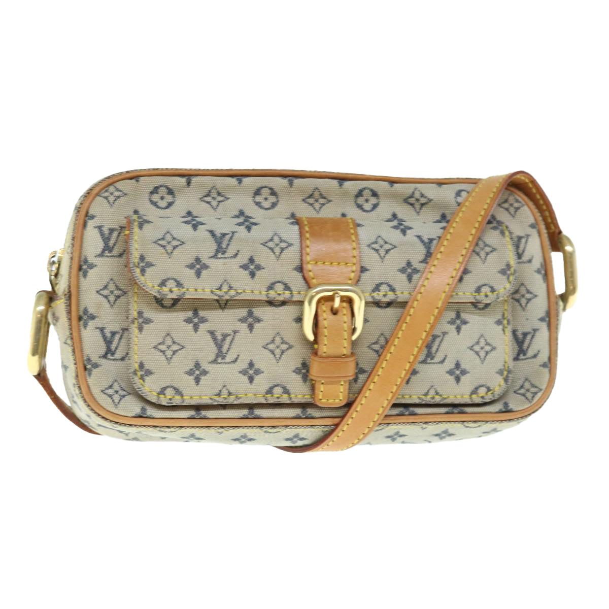 LOUIS VUITTON Monogram Mini Juliet MM Shoulder Bag Blue M92004 LV Auth 63285