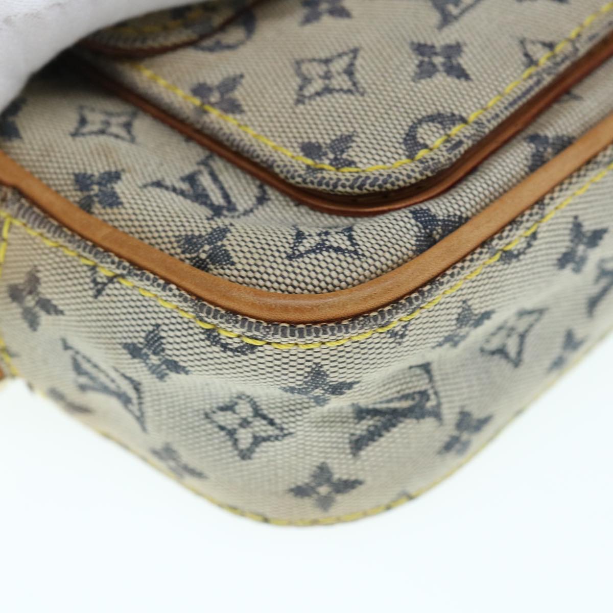 LOUIS VUITTON Monogram Mini Juliet MM Shoulder Bag Blue M92004 LV Auth 63285